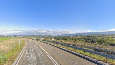 Un conductor ha fallecido este martes en un accidente en la A-127 en Sos del Rey Católico. / Google Maps