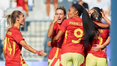 Imagen del encuentro entre España y Brasil. Foto: X de SEFútbolFem.