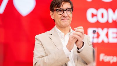 El primer secretario del PSC, Salvador Illa, el pasado sábado. / Europa Press