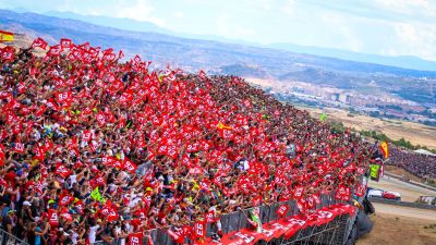 Grada de Marc Márquez en Motorland Aragón.