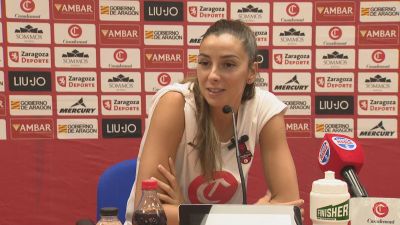 Mariona Ortiz, durante la rueda de prensa