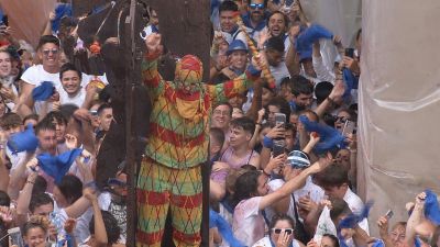 Figura del Cipotegato al final del recorrido. / Aragón TV