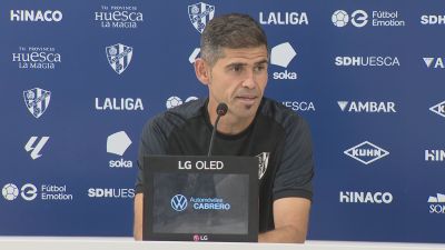 Antonio Hidalgo, durante la rueda de prensa. Foto: Aragón Deporte