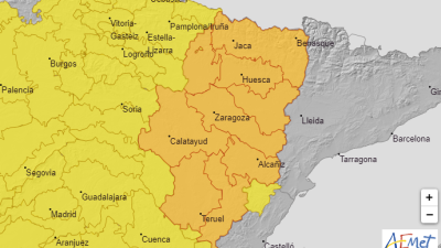 Toda la comunidad se encuentra en nivel de aviso naranja. / Aemet