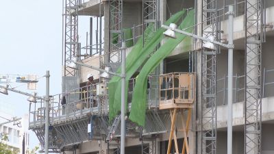 En lo que va de año, el paro en la construcción ha caído un 11%. / Aragón TV