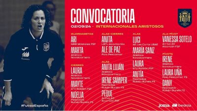 Irene Samper y María Sanz, convocadas con la Selección Española.