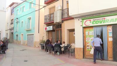 La localidad de Ariño, este martes. / Aragón TV