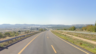 A-2 a su paso por Fraga. / Google Maps