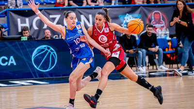 Mariona Ortiz, durante un momento del partido