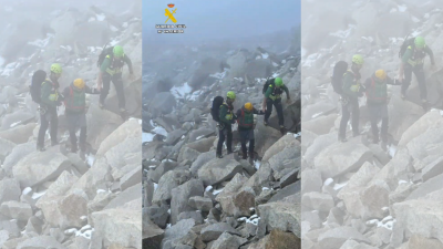 Imagen de uno de los rescates. / Guardia Civil