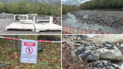 Efectos de las intensas lluvias de hace un mes aún visibles en el río Cinca. / Aragón TV