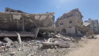 Edificios destruidos en Gaza./ Aragón TV