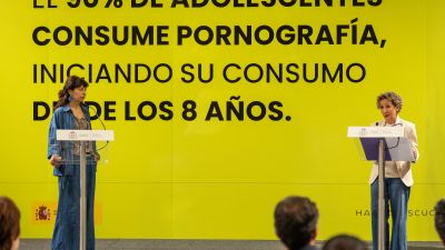 Presentación de la campaña 'Vamos a hablar de pornografía'. / Europa Press