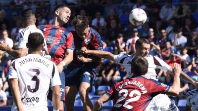 Un momento del partido de la pasada jornada ante el Albacete