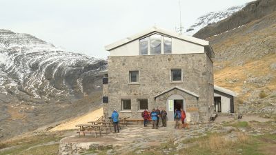 El refugio de Góriz llevaba 18 años en obras. / Aragón TV