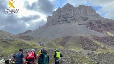 El hombre fue atendido 'in situ', pero no fue posible estabilizarlo. / Guardia Civil de Huesca