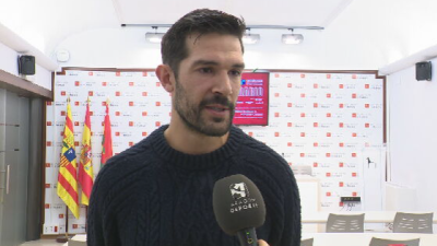Imagen de Dani Argüillas en la presentación del amistoso del viernes