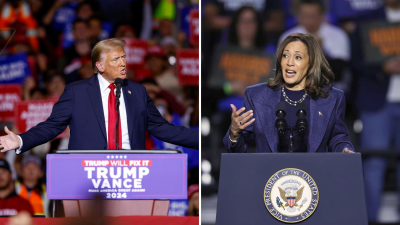Los candidatos a la Casa Blanca: Donald Trump y Kamala Harris. / EFE