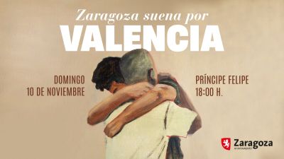 Cartel de la gala de ayuda a los afectados por la DANA en Valencia. / Ayuntamiento de Zaragoza