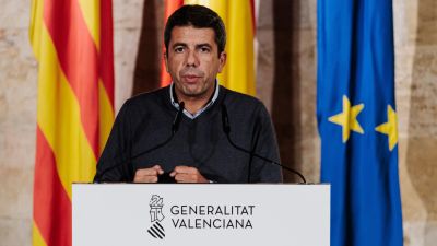Carlos Mazón en una rueda de prensa el pasado 4 de noviembre. / Europa Press