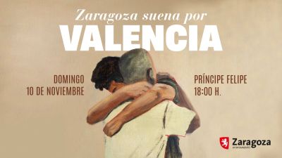 Imagen que anuncia el concierto solidario de 'Zaragoza suena por Valencia'. / Ayuntamiento de Zaragoza
