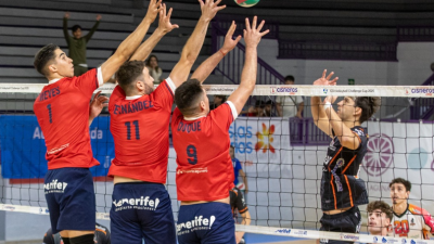 Foto Web Federación Española de Voleibol del partido de ayer en Tenerife