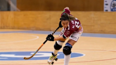 Facebook Esneca Patín Fraga. Maria Sanjurjo en el choque en Coruña