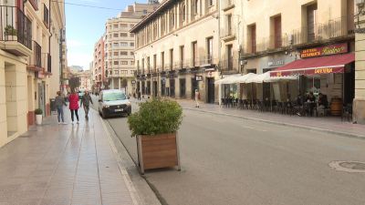 Peatonalización Coso Alto de Huesca./ Aragón TV