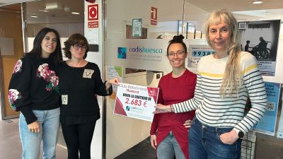 El Bada Huesca ha recaudado más de 2600 euros para CADIS Huesca