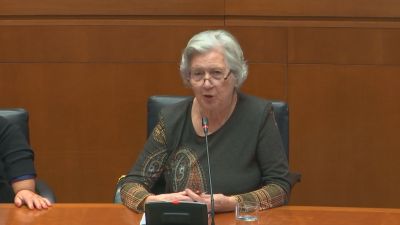 Teresita Almagro, presidenta de la Asociación de Familiares de Personas con Discapacidad Psíquica. / Cortes de Aragón