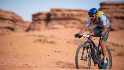 Jorge Lamiel durante esta edición de la Titan Desert. Foto IG Jorge Lamiel