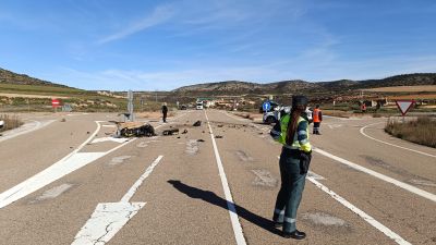 Lugar del accidente. / Guardia Civil
