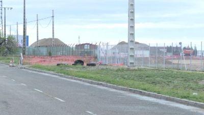 Terrenos de Malpica donde se ejecutarán las obras de mejora. / Aragón TV