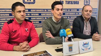 Una imagen de la presentación del II Ciclocross Internacional Ciudad de Tarazona.