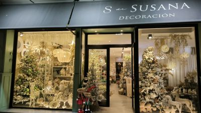 Escaparate decoración navideña S de Susana (Zaragoza). / Susana Lozano