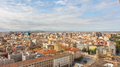 Vista aérea de Zaragoza. / Canva
