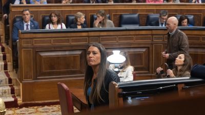 Nogueras accede a la tribuna del Congreso de los Diputados./ Eduardo Parra / Europa Press
