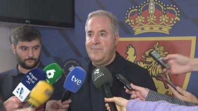 El presidente del Real Zaragoza, en su comparecencia ante los medios