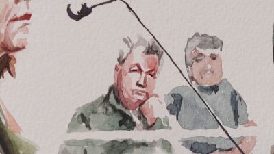 Dominique Pelicot, en una de las sesiones del juicio./ Aragón TV