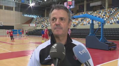 Porfirio Fisac en la rueda de prensa previa al partido ante el Gran Canaria