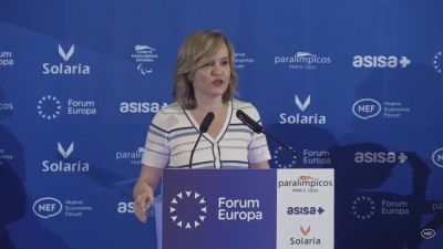 Pilar Alegría. / Aragón TV