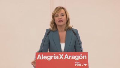 Pilar Alegría ha presentado su candidatura a presidir el PSOE en Aragón. / PSOE