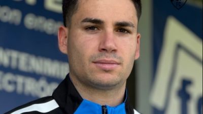 Javi Comeras en su vuelta al Utebo.