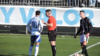 Imagen del encuentro disputado por el Deportivo Aragón este domingo. Foto: X UD Logroñés.