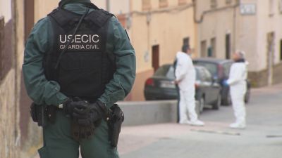 Investigación en el lugar del suceso./ Aragón TV