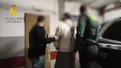 Uno de los detenidos en la operación 'Metal Clane'. / Guardia Civil
