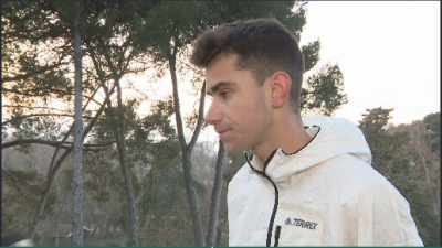 Álvaro Osanz durante su entrevista en Aragón Deporte