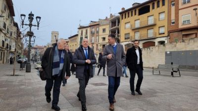 Octavio López anuncia la promoción de unas 50 viviendas en Fraga para alquiler asequible con opción de compra. / Gobierno de Aragón