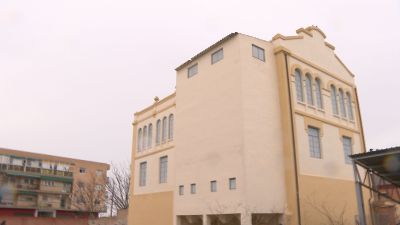 La rehabilitación de la harinera de Casetas tardará un año en culminarse. / Aragón Tv