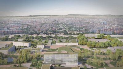 Recreación del Distrito Aragonés de Tecnología, en el campus Río Ebro (Zaragoza). / DGA